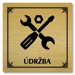 Údržba, 118x118mm, zlatá, Nebraska